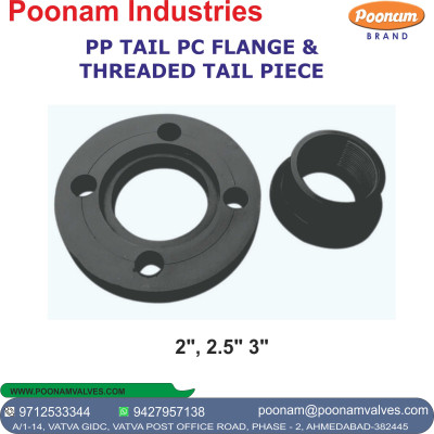 PP TAIL PC FLANGE AND SOCKET THREADED COUPLER