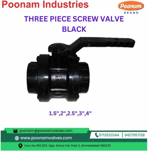 PP Three Piece Flange End Ball Valve, Drip Ball Valve India, Agricultural Ball Valve India